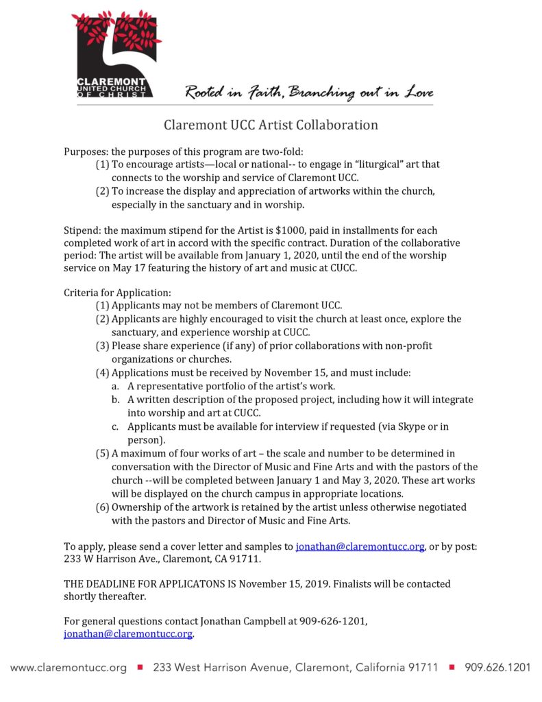 Call for Artists-page-001 Call for Artists-page-001